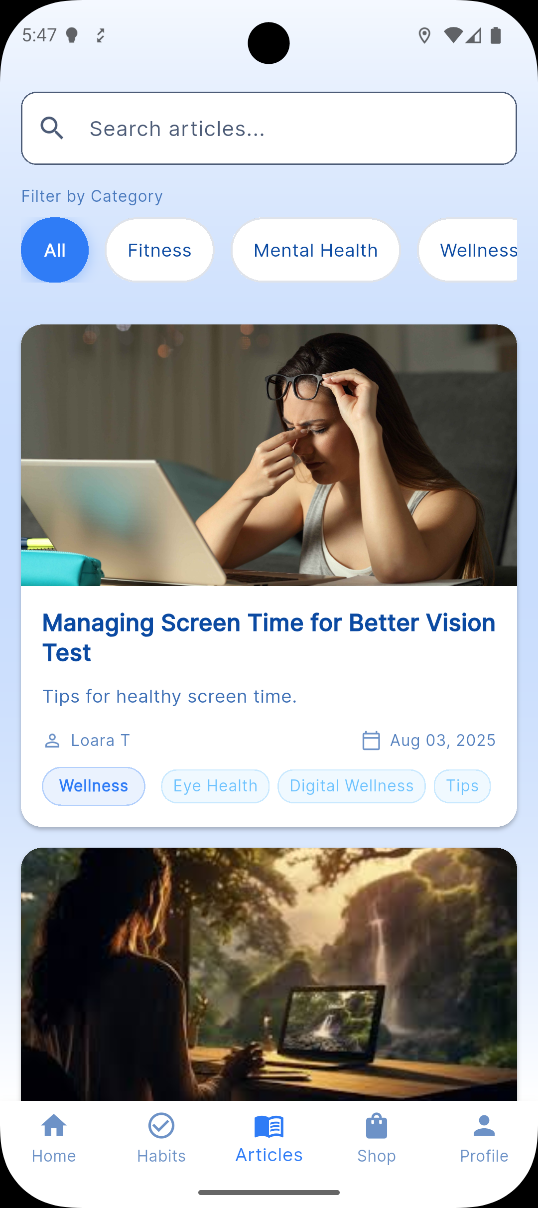 Global Healthcare Innovation - App Screen